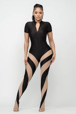 Load image into Gallery viewer, Catty Footed Jumpsuit

