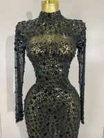 Load image into Gallery viewer, Show Off Gem Feather Dress
