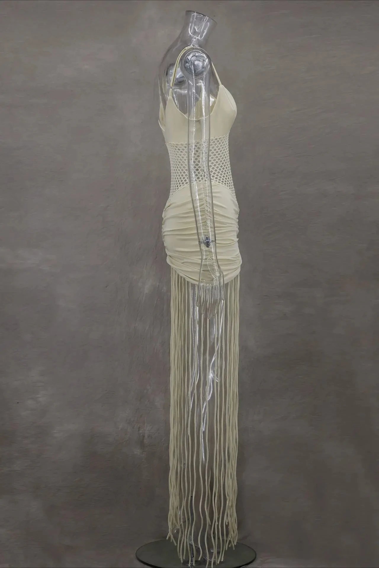 Sleeveless Tassel  Maxi Dress