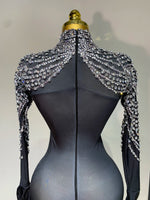 Load image into Gallery viewer, Rise Up Rhinestone Jumpsuit
