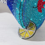 Load image into Gallery viewer, Cocktail Glass Rhinestone Purse
