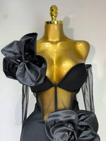 Load image into Gallery viewer, Caged Flower Bandage Dress
