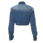 Load image into Gallery viewer, Cropped &amp; So Clean Denim Jacket
