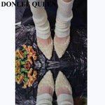 Load image into Gallery viewer, Pointed Toe Slingback Fur Heels
