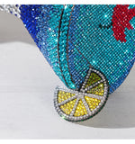 Load image into Gallery viewer, Cocktail Glass Rhinestone Purse

