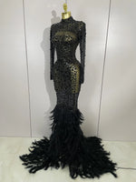 Load image into Gallery viewer, Show Off Gem Feather Dress
