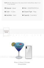 Load image into Gallery viewer, Cocktail Glass Rhinestone Purse
