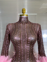 Load image into Gallery viewer, Pretty in Pink Feather Dress
