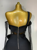Load image into Gallery viewer, Caged Flower Bandage Dress
