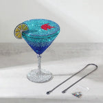 Load image into Gallery viewer, Cocktail Glass Rhinestone Purse
