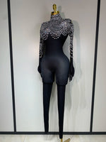 Load image into Gallery viewer, Rise Up Rhinestone Jumpsuit
