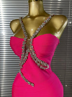 Load image into Gallery viewer, Rose Petal Bandage Dress
