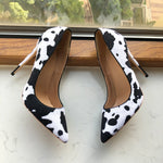 Load image into Gallery viewer, Cow Print Heels
