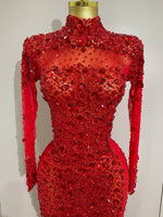 Load image into Gallery viewer, Show Off Gem Feather Dress
