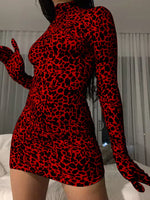 Load image into Gallery viewer, Gloved Turtleneck Dress
