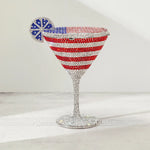 Load image into Gallery viewer, Cocktail Glass Rhinestone Purse
