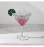 Load image into Gallery viewer, Cocktail Glass Rhinestone Purse

