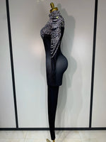 Load image into Gallery viewer, Rise Up Rhinestone Jumpsuit
