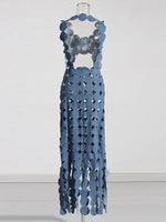Load image into Gallery viewer, Cut it Out Denim Dress
