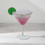 Load image into Gallery viewer, Cocktail Glass Rhinestone Purse
