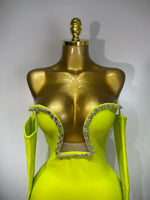 Load image into Gallery viewer, Key Lime Pie Bandage Dress
