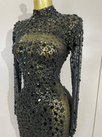 Load image into Gallery viewer, Show Off Gem Feather Dress
