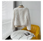 Load image into Gallery viewer, Cream of Wheat Fur Jacket
