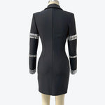 Load image into Gallery viewer, Women in Black Collared Dress
