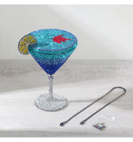 Load image into Gallery viewer, Cocktail Glass Rhinestone Purse
