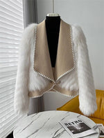 Load image into Gallery viewer, Cream of Wheat Fur Jacket
