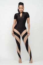 Load image into Gallery viewer, Catty Footed Jumpsuit
