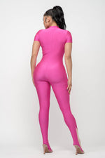 Load image into Gallery viewer, Catty Footed Jumpsuit
