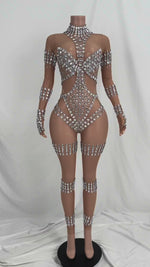 Load and play video in Gallery viewer, See Me Rhinestone Jumpsuit
