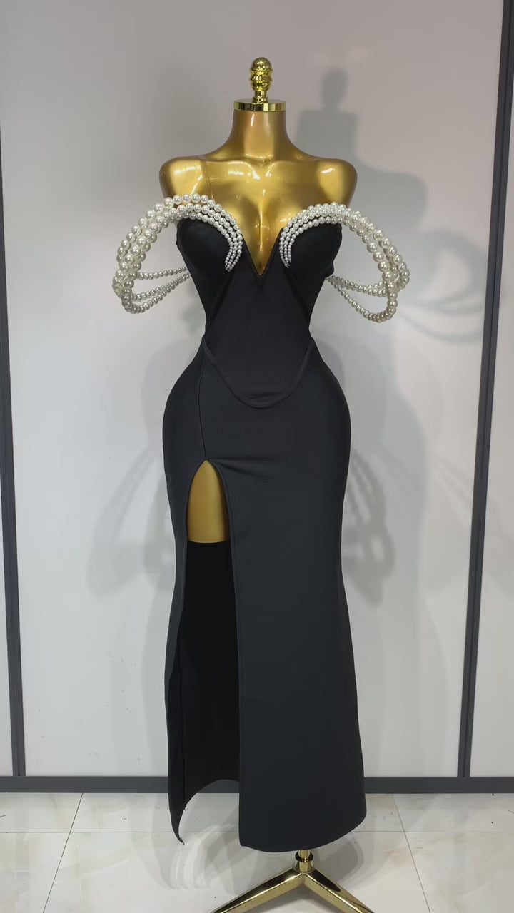 Women of Armor Bandage Dress Black / XL