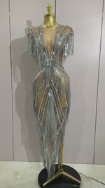 Load and play video in Gallery viewer, Gladiator Tassel Dress
