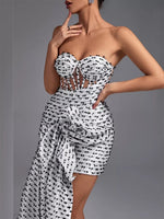 Load image into Gallery viewer, Cookies &amp; Cream Asymmetrical Dress
