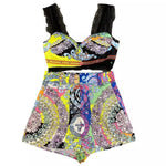 Load image into Gallery viewer, Multicolor Tribal Shorts Set
