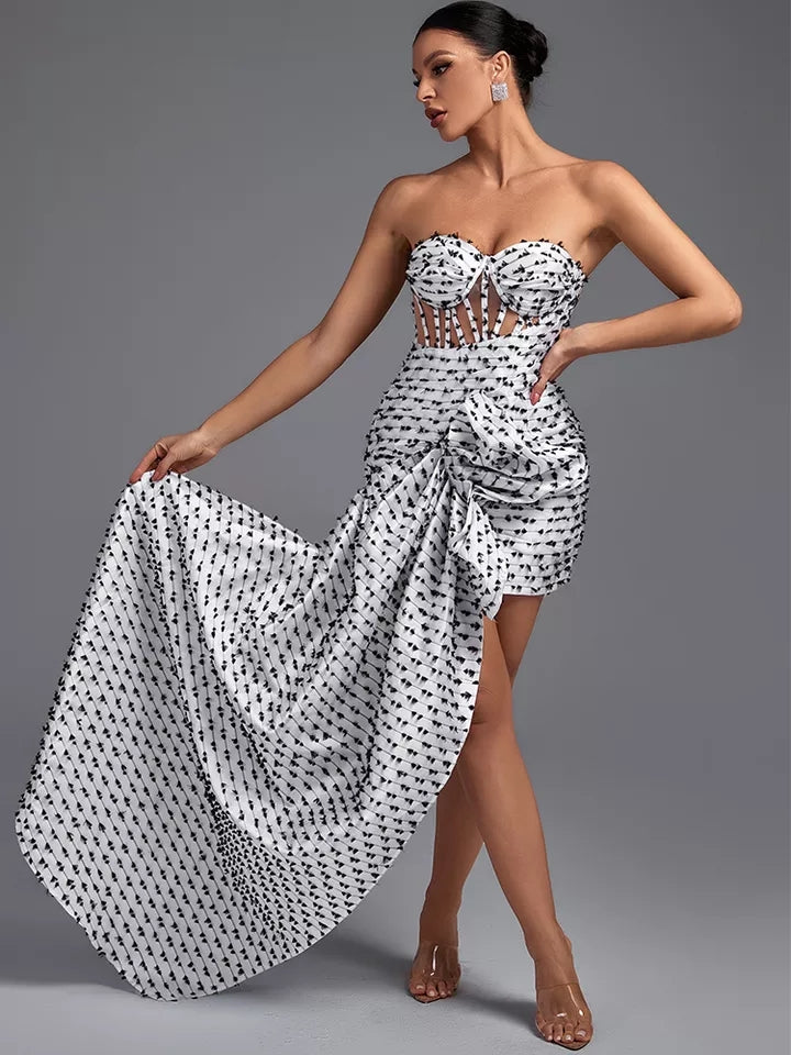 Cookies & Cream Asymmetrical Dress S/M