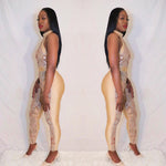 Load image into Gallery viewer, Gold Sequin Jumpsuit
