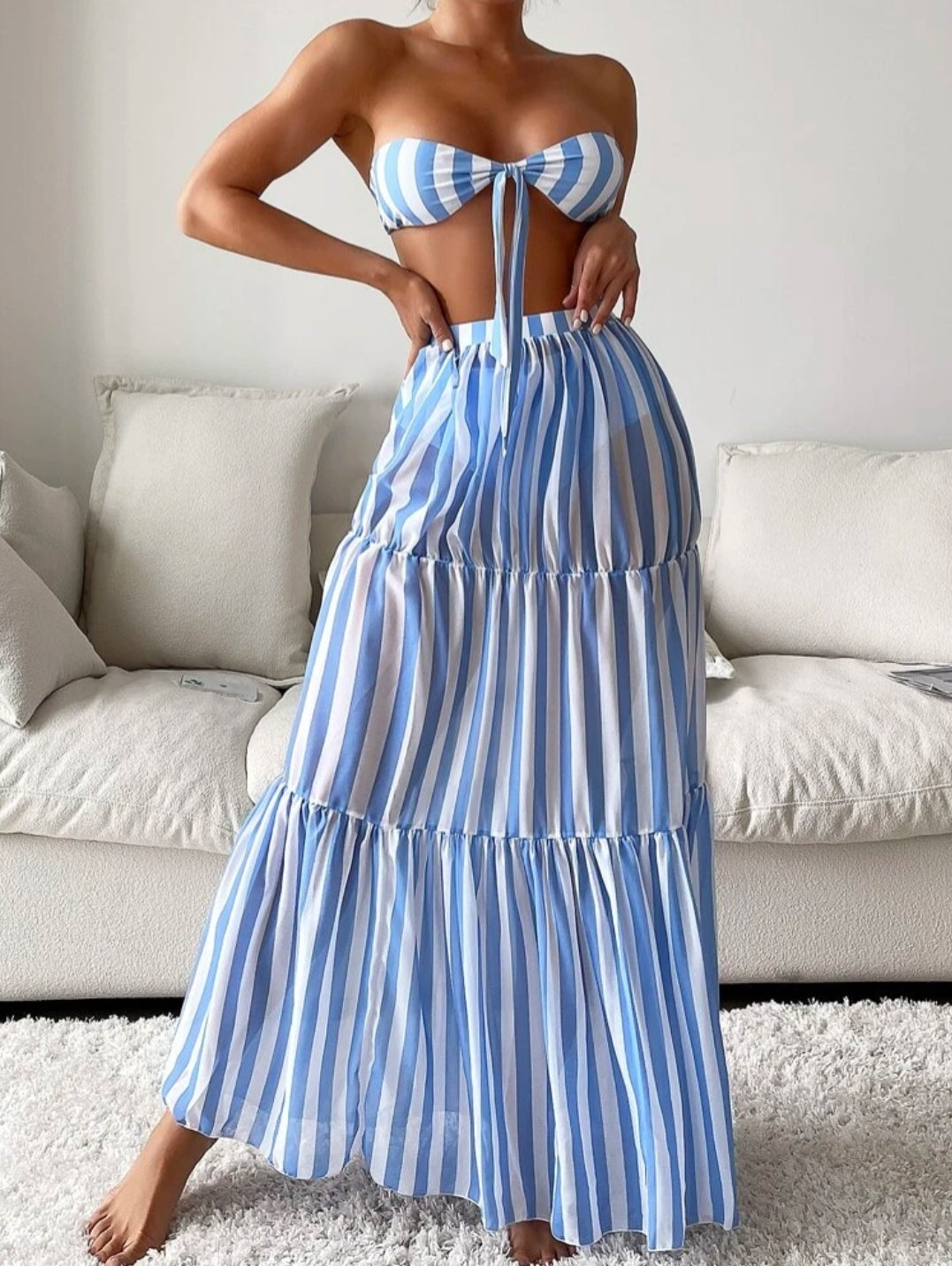 Blue Ivy Bikini Skirt Set