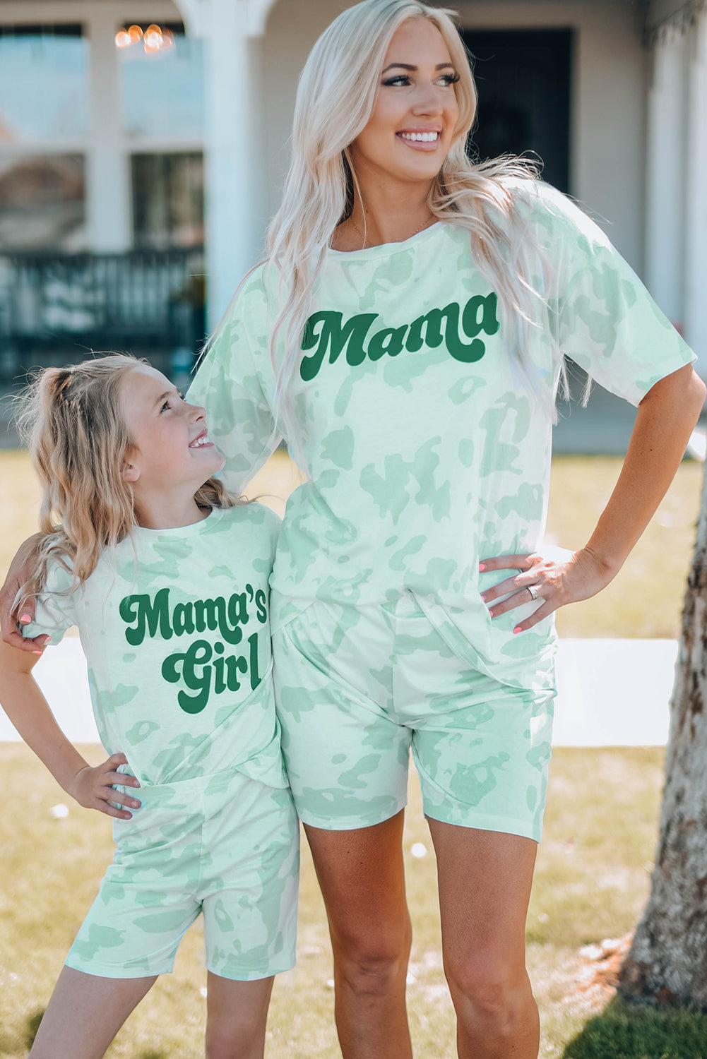 Women Printed Letter Graphic Lounge Set (Mommy & Me)