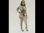 Load and play video in Gallery viewer, Embellished Nude Jumpsuit
